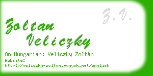 zoltan veliczky business card